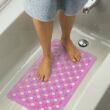 Fürdőszobai csúszásgátló 68x38cm rózsaszín 57364PK