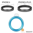 Iphone 6 lencsevédő keret - fekete 