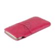 Iphone 6 bőr tok - sötét pink 