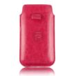 Iphone 6 bőr tok - sötét pink 