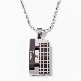 Acél lapmedál nyaklánccal  