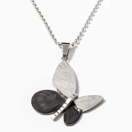 Acél pillangó medál nyaklánccal 