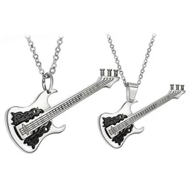 Páros nyaklánc gitár medállal 