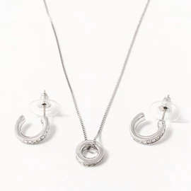 Köves gyűrű mintás ékszer szett 