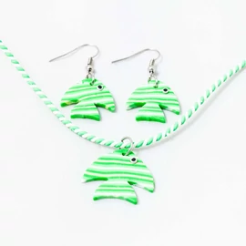 Gyerek ékszer szett halacskás - zöld 