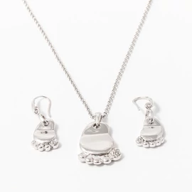 Fehérarany bevonatos tappancsos ékszer szett 