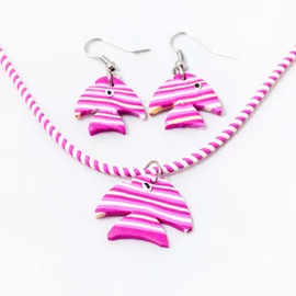 Gyerek ékszer szett halacskás - pink 