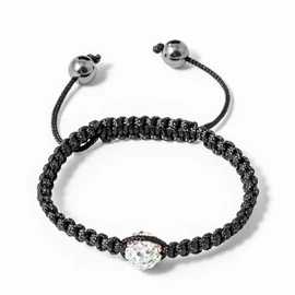 Shamballa karkötő 1 kristály + 2 csakragolyó színjátszó 