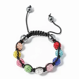 Multicolor shamballa karkötő fekete 