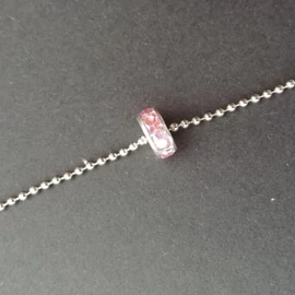 Fém gyöngy - rózsaszín  Fém gyöngy - rózsaszín