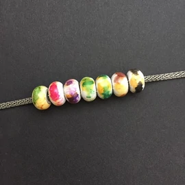 Batikolt charm vegyes színben  Batikolt charm vegyes színben