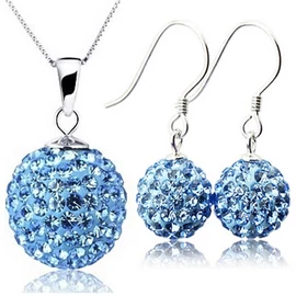 Shamballa ékszer szett - kék  Shamballa ékszer szett - kék