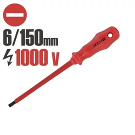 Szigetelt csavarhúzó 1000V-ig 6,0 150mm 10592