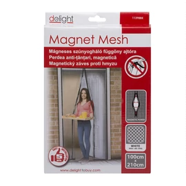 Mágneses szúnyogháló ajtóra fehér 100x210 cm 11398WH