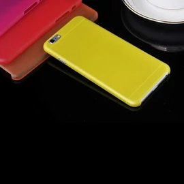 Iphone 6 szilikon tok - matt sárga 