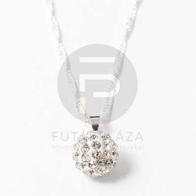 Shamballa medál nyakláncon fehér 