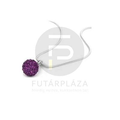Shamballa medál nyakláncon sötétlila 