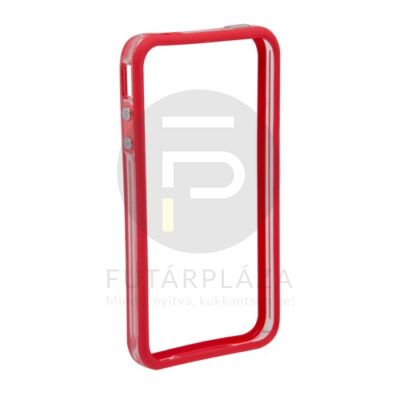 IPhone 4/4s védőkeret átlátszó piros 55404A