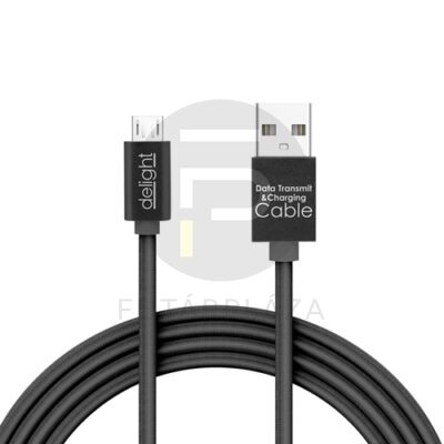 Micro USB kábel 1m fekete 55442M-BK