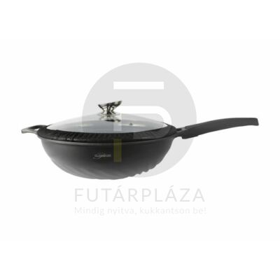 Platinum wok 32 cm fekete PL-DAW32
