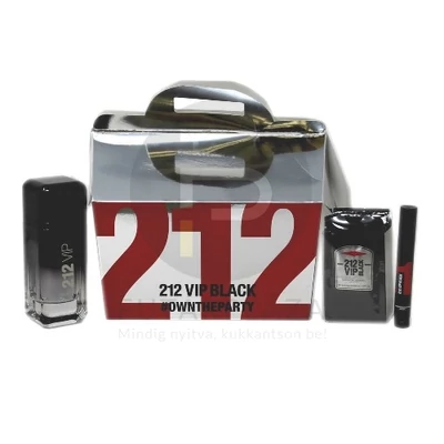 Carolina Herrera - 212 VIP Black férfi 100ml parfüm szett  2.