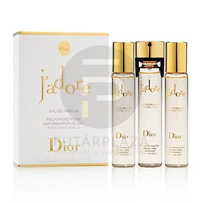 Christian Dior - J'adore edp női 15ml parfüm szett utántöltő 