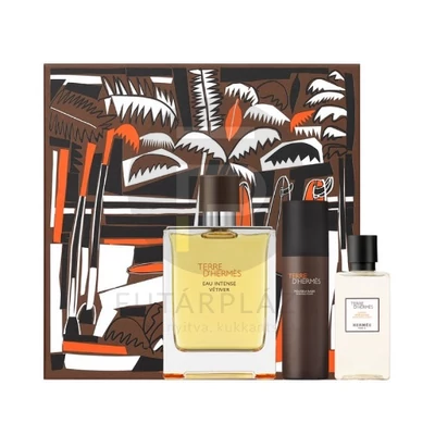 Hermés - Terre D'Hermés Eau Intense Vétiver férfi 100ml parfüm szett  1.