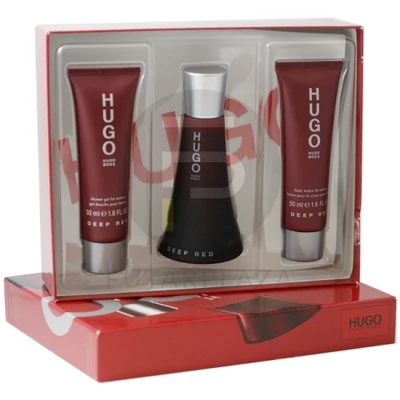 Hugo Boss - Hugo Deep Red női 50ml parfüm szett   2.