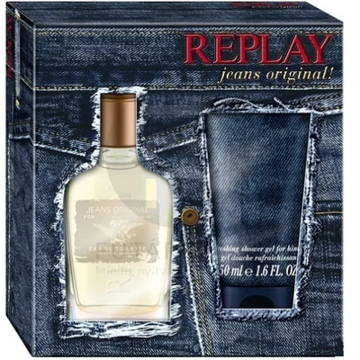 Replay - Jeans Original férfi 30ml parfüm szett  