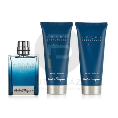 Salvatore Ferragamo - Acqua Essenziale Blu férfi 100ml parfüm szett   1.