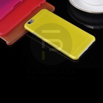 Iphone 6 szilikon tok - matt sárga 