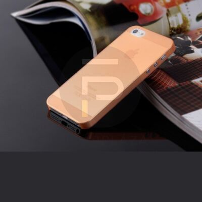 Iphone 5-5S-5G műanyag tok - narancssárga 